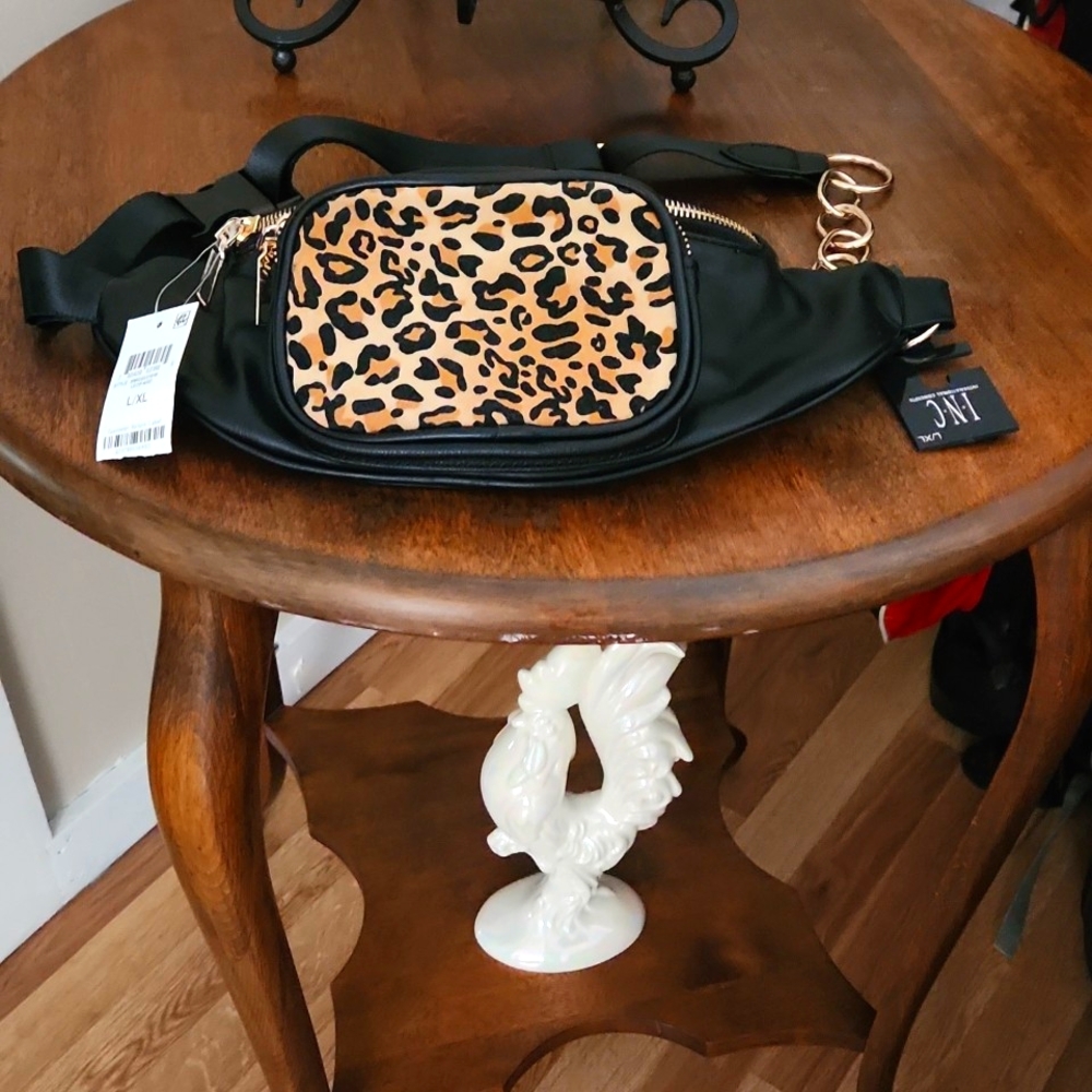 I.N.C Leopard Waist Bag